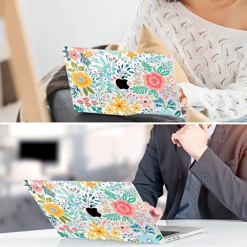 Vista 7 de TWOLSKOO Funda para MacBook Air de 15 pulgadas 2025 2024 2023 Release M4 A3241 M3 A3114 M2 A2941, carcasa rígida de plástico, protector de pantalla