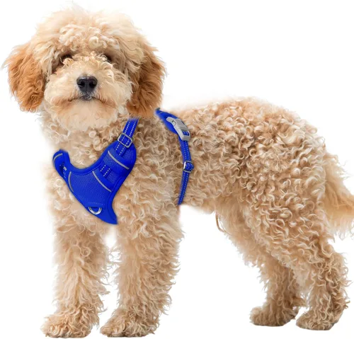 Vista 85 de BARKBAY Arnés para Perro Sin Tirones Talla Grande Arnés Reflectante para Perro con Clip Frontal y Asa de Control Fácil para Caminar Entrenar Correr