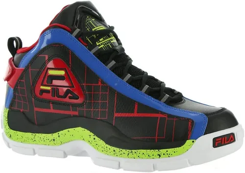 Vista 5 de FILA Hombres Grant Hill 2 Zapatos 008 Negro/Sunny Lime/Castlerock