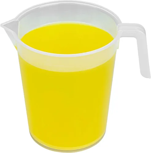 Vista 15 de Restaurantware-Chef 101 - Tarro medidor de 4 cuartos de galón, 1 vaso de medición duradero, unidades métricas e imperiales, boquilla en forma de V