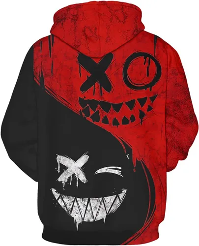 Vista 3 de Chaos World Men's Novelty Hoodie Realistic 3D Print Sweatshirt Unisex Top Casual Pullover
