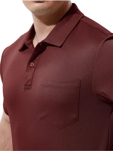 Vista 4 de YSENTO Polo para hombre, de manga corta, con cuello y bolsillo