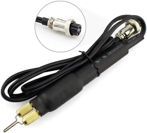 Vista 11 de TOPCHANCES Kit de herramientas para quemar madera, 110 V, 60 W, pirografía profesional, kit de combustión de madera con doble bolígrafo y puntas