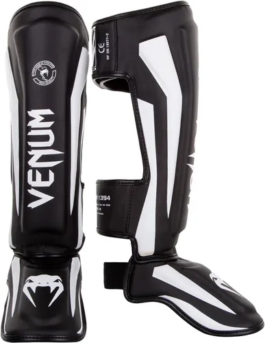 Vista 14 de Venum Espinilleras Elite Standup Blanco/Dorado