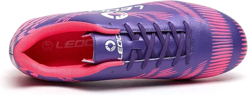 Vista 4 de LEOCI Men's Women's Firm Ground Soccer Cleats OutdoorIndoor Boys Girls Professional Futsal Football Training Sneakers