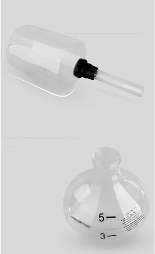 Vista 2 de TEMKIN Cafetera Syphon Cafetera manual retro de vidrio al vacío, percoladores de 3 a 5 tazas, cafetera de mesa de vidrio para teteras de café o té