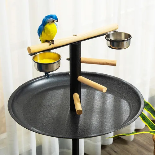 Vista 6 de PawHut Soporte de juego para pájaros, perca portátil para loros