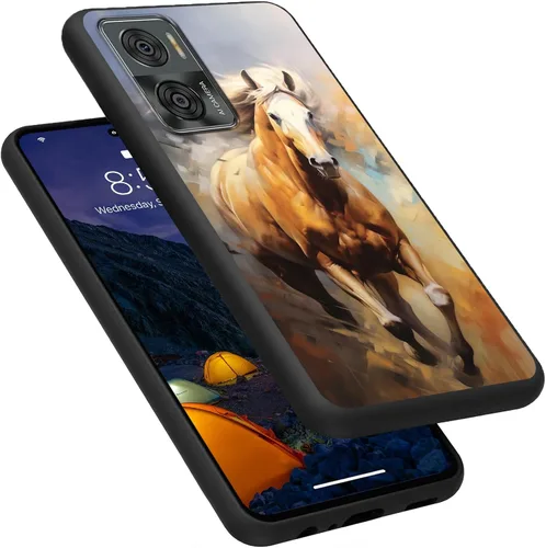 Vista 275 de Funda para Motorola Moto G Play 4G 2024, delgada y ligera, de silicona de TPU suave, color negro, ultrafina, para Motorola Moto G Play 4G 2024, Art