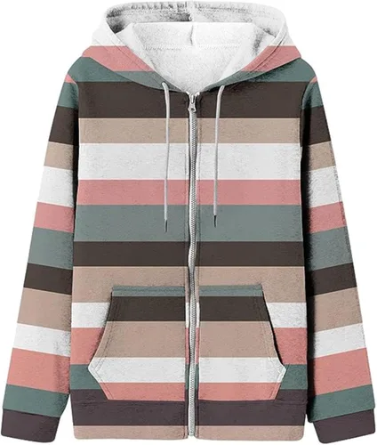 Vista 2 de Sudaderas con capucha para mujer, de gran tamaño, estampadas, casual, con bolsillo, manga larga, lindo cordón, casual, con cordón