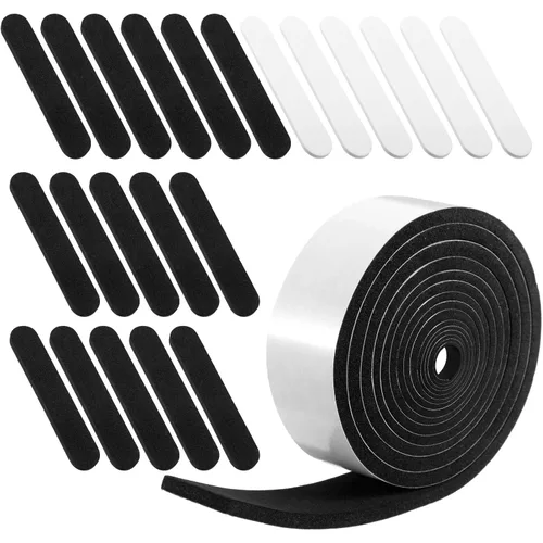 Vista 10 de Outus 23 piezas de cinta reductora de tamaño de sombrero, inserto de espuma, rollo de cinta reductora autoadhesiva (negro) Hat Filler Inserts for
