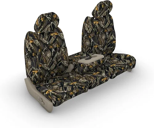 Vista 2 de Durafit Seat Covers, F480-DRT Ford F150-F550 XL y Lariat 40/20/40 Asiento dividido con consola central de apertura en DRT Camo Endura (DRT)
