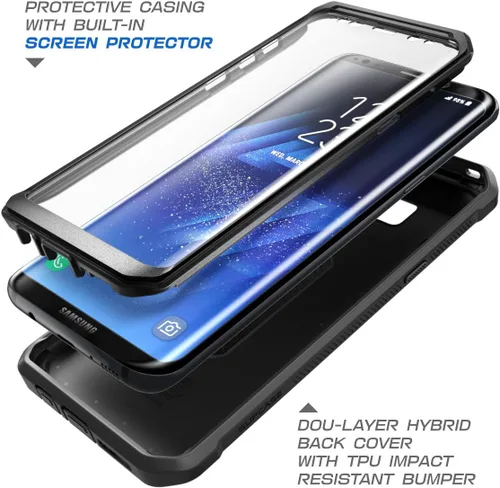 Vista 2 de SUPCASE Unicorn Beetle PRO Series - Funda protectora para Samsung Galaxy S8, carcasa protectora resistente de cuerpo completo para Galaxy S8 2017
