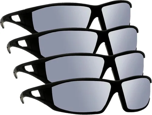 Vista 9 de 3M Gafas de seguridad al aire libre, marco negro, lentes grises resistentes a los arañazos