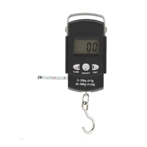 Vista 9 de Wifehelper - Báscula de equipaje de 110.2lbs110 libras, portátil, electrónica, LCD, digital, para viajes, pesca, balanza de peso con gancho de cinta