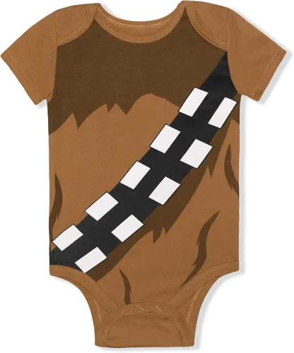 Vista 4 de STAR WARS Paquete de 5 trajes de cuerpo para bebé, azulgrismarrónnegroblanco