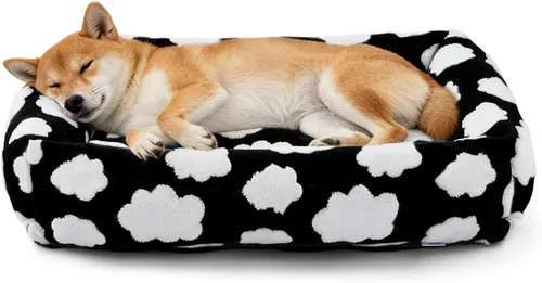 Vista 28 de JOEJOY Cama para Perro de Tamaño Mediano, Cama para Mascotas Ortopédica Lavable de Forro Polar de Pana Suave Premium con Funda de Cremallera
