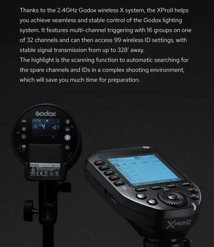 Vista 4 de Godox Disparador de flash inalámbrico XProII-S TTL para cámara Sony, disparador remoto Bluetooth Control by Smartphone or Tablet APP,2.4G, 1/8000s