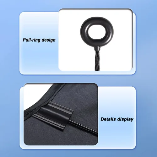 Vista 6 de Car Sun Shield Umbrella for Honda CR-V Hybrid 2023 2024 2025, Lightweight Folds Flat No Bulk with Pull String Handle Car Sunshade,S (125 * 65 cm)