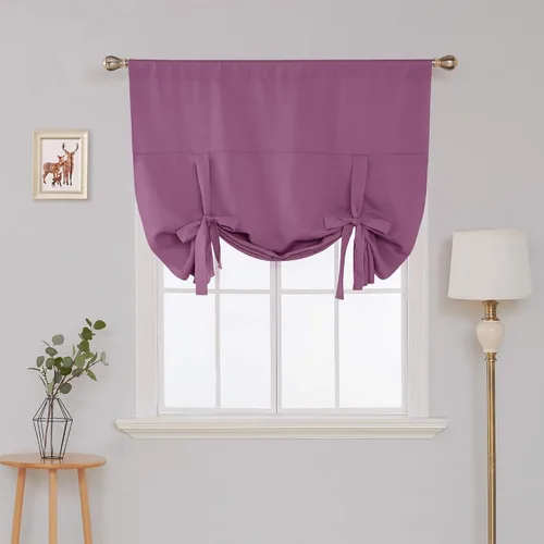 Vista 112 de Deconovo Cortinas opacas, aislamiento térmico, dobladillo para barra, reducción de ruido, certificado Oeko-TEX, cortinas de oscurecimiento de Beige