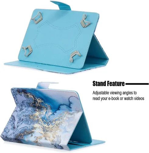 Vista 8 de NewShine - Funda universal para tablet de 7.9 a 8.5 pulgadas, funda de piel sintética para iPad mini 1/2/3/4, Galaxy Tab 3/4/Note 8.0, Amazon Kindle