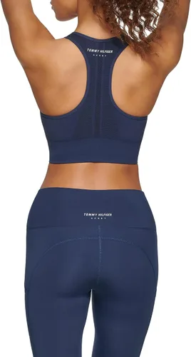 Vista 4 de Tommy Hilfiger Performance Racerback Seamless Longline Sports Bras for Women