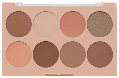 Vista 2 de L.A. Colors I Heart Makeup, paleta para contorno de maquillaje, Medio a oscuro