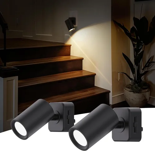 Vista 14 de L LOHAS LED Luces nocturnas enchufables a la pared, [paquete de 2] focos de pared para interiores con sensor de luz, luces nocturnas ámbar
