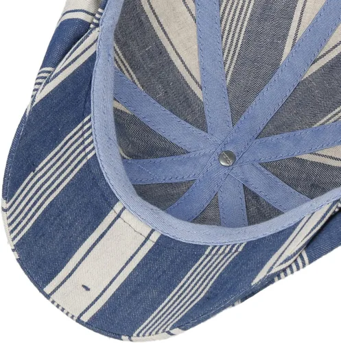 Vista 4 de Stetson Hatteras Twotone Stripes - Gorra plana para hombre, fabricada en Alemania