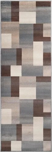 Vista 12 de Superior alfombra de área de la colección diseñador Clifton, 8 mm de altura de apilado, con respaldo de yute, diseño geométrico contemporáneo, Beige