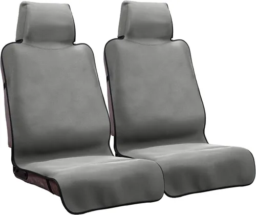 Vista 11 de Funda de asiento impermeable, protector de asiento de automóvil mejorado contra el sudor, perfecto para asiento universal antideslizante de Negro