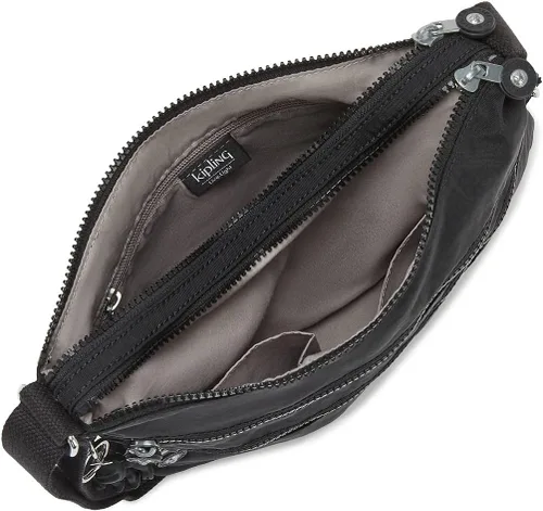 Vista 3 de Kipling Bolso cruzado liso Alvar para mujer Negro Black Noir M