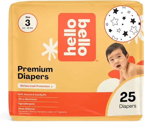 Vista 52 de Hello Bello Premium Pañales para bebé talla 1, 32 unidades de pañales desechables, extra absorbentes, hipoalergénicos con ajuste cómodo y seguro