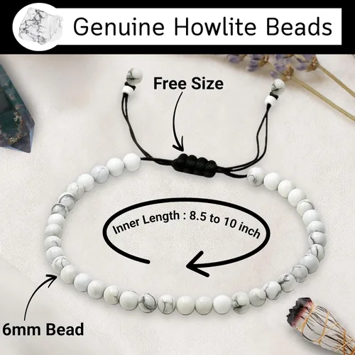 Vista 147 de Amazing Gemstone Crystal Anklet Ankle Bracelets for Women - Waterproof Beaded Healing Crystal Anklets, Plus Size Chakra Gemstone Bead Anklet