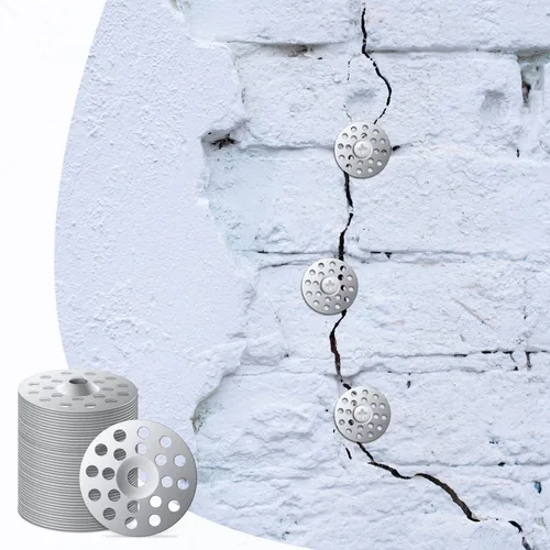 Vista 6 de AIEX 55pcs arandelas de reparación de pared de yeso de 1 pulgada, arandelas planas plateadas cinc de acero para techo de paneles de yeso