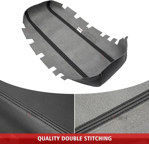 Vista 2 de KBH Funda de repuesto para reposabrazos de consola central para GMC Terrain, Chevy Equinox 2010 2011 2012 2013 2014 2015 2016 2017, cuero de vinilo