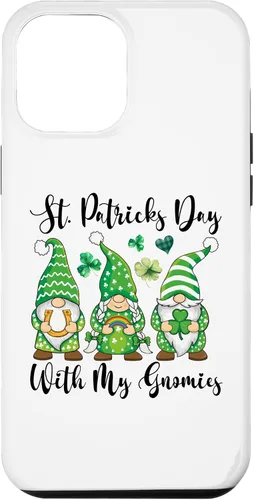 Vista 18 de iPhone 16 St Patricks Day Tee Shamrock Shirt Three Gnomies St Patricks Case