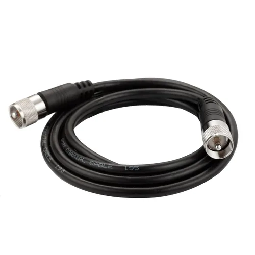 Vista 15 de Cable coaxial RG8x, Cable coaxial CB, 1 pie UHF PL259 Macho a Macho Cables de antena CB de baja pérdida, 50 ohmios para radio HAM, analizador