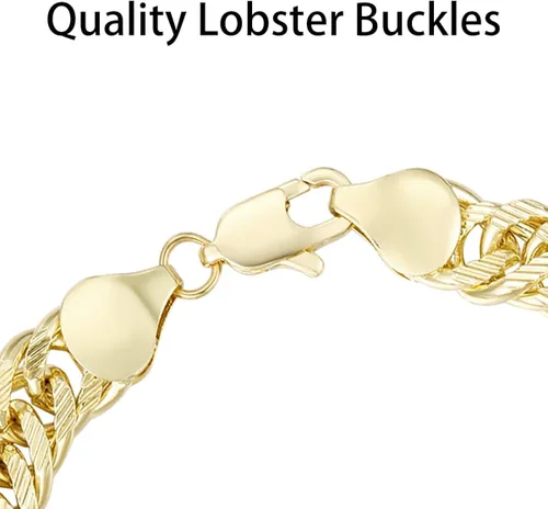 Vista 4 de GXLYFG Pulsera Virgen María de Acero Inoxidable Chapado en Oro de 24k Virgen De Guadalupe Colgante Joyería Mexicana Para Mujeres