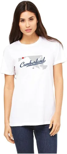 Vista 3 de GreatCitees MAPA Cumberland Maryland Camiseta