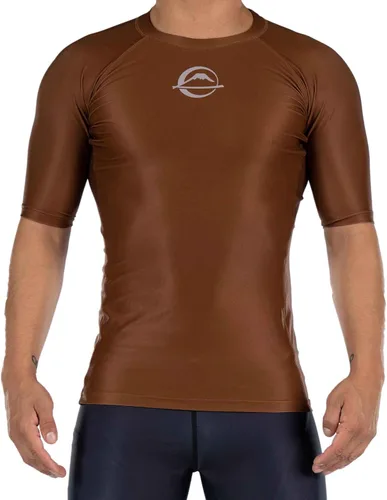 Vista 5 de FUJI Baseline Ranked Long Sleeve Jiu Jitsu Rashguard, BJJ Rashguard for Men and Women Negro