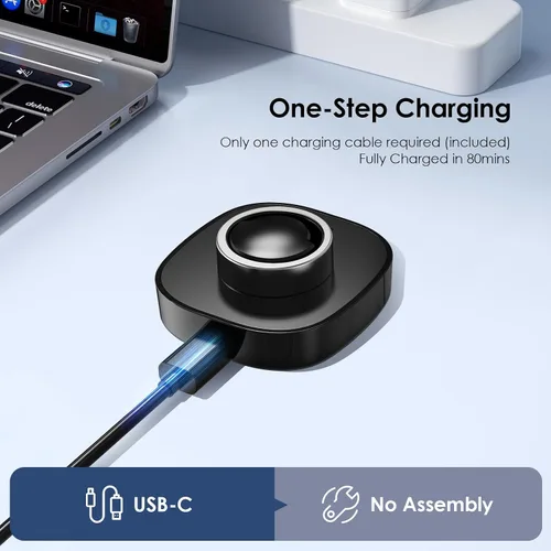 Vista 4 de Compatible con el cargador Oura Ring Gen3 - Tamaño 6 - Base de carga rápida con cable USB-C para Smart Ring (6)