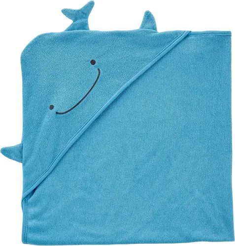Vista 8 de Carter's Toalla con capucha para bebé (paquete de 2 unidades, marfil/azul)