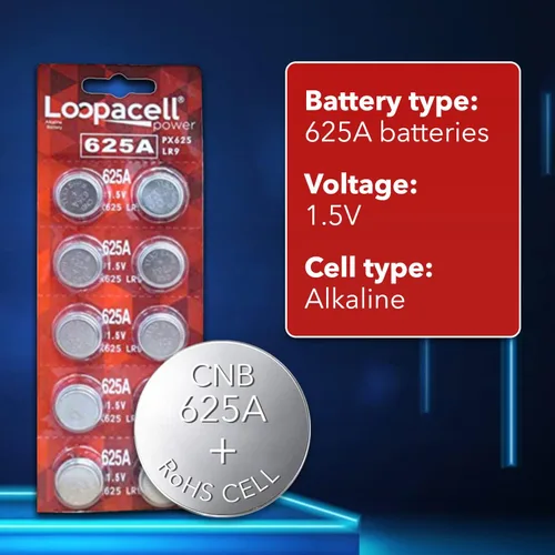 Vista 3 de LOOPACELL Batería alcalina 625A PX625A LR9 V625U PX625 - Batería alcalina de 1.5 V de larga duración para medidores de luz alimentados por