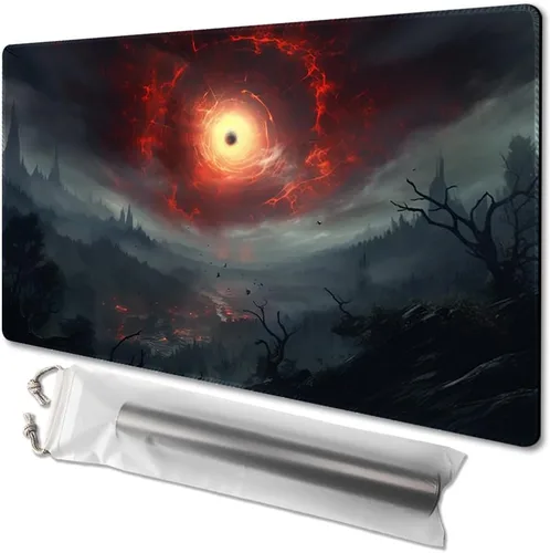 Vista 33 de MTG - Tapete de juego tamaño 24 x 14 pulgadas, bolsas de almacenamiento antideslizantes, ideal para entusiastas de los juegos de cartas, tapete