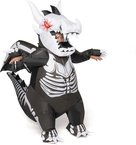 Vista 4 de Spooktacular Creations Inflatable Costume for Kids, Riding a Fire for Halloween Costume Parties