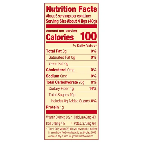 Vista 4 de Sun-Maid California Dried Mission Figs Snack 4 onzas Fruta seca natural entera Sin azúcar añadido Naturalmente sin gluten Sin OMG