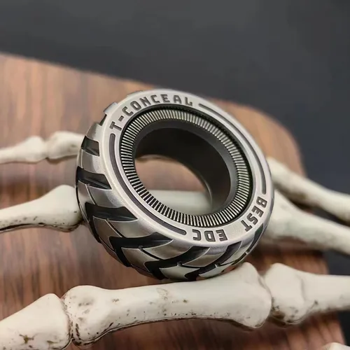 Vista 4 de T-Conceal EDC Deslizadores para Ansiedad, Juguetes para Ansiedad para Alivio del Estrés para Adultos, Metal Magnético TDAH, Anillos para Ansiedad