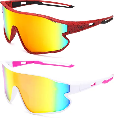 Vista 19 de Gafas de sol de béisbol para niños, gafas de sol de béisbol juveniles para niños y niñas, pantallas deportivas de sóftbol de 6 a 14 años