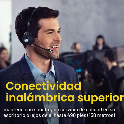Vista 3 de Jabra Engage 75 audífonos inalámbricos profesionales, de comunicaciones unificadas