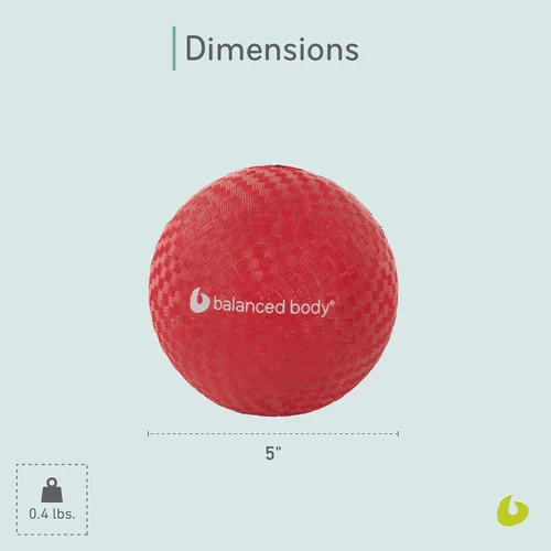 Vista 3 de Balanced Body Bola de juegos, herramienta de masaje y alineación, esfera de ejercicio inflable, 5 pulgadas